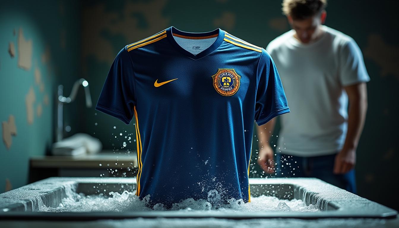 Lavage d’un maillot de foot : Les températures idéales à respecter