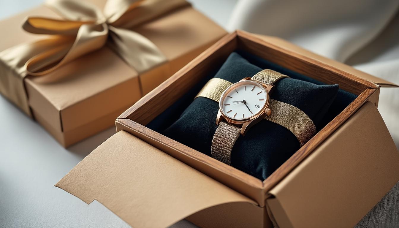découvrez notre sélection des meilleures options de coffrets cadeaux de montres en bois, alliant élégance et durabilité. profitez d'une livraison rapide pour offrir un présent unique et raffiné à vos proches.