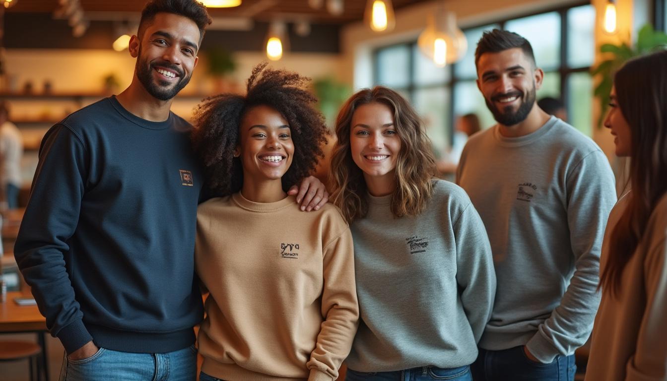 Les avantages du sweat avec broderie logo personnalisé pour la fidélisation des clients