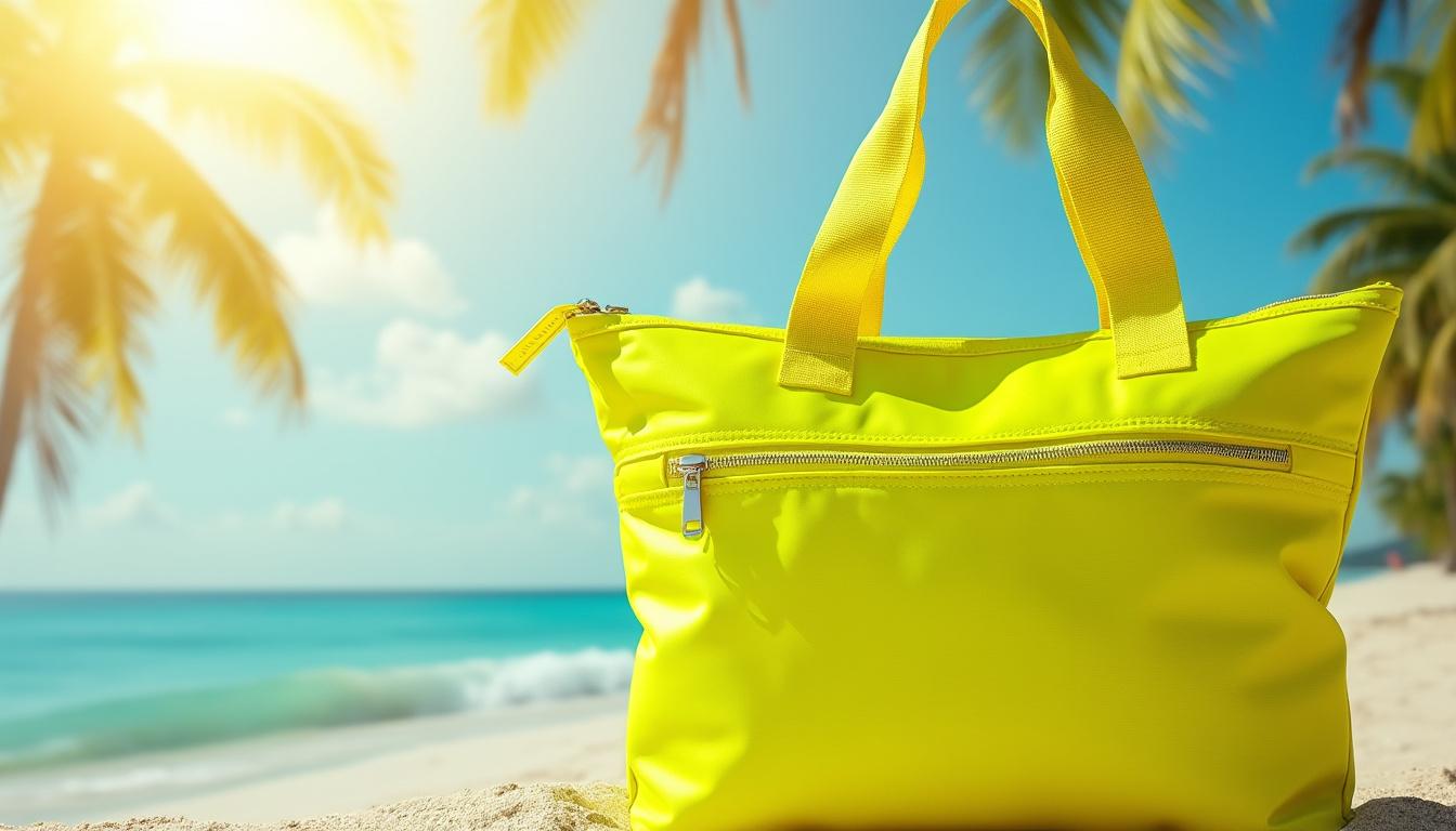 découvrez le sac de plage avec fermeture éclair, l'accessoire idéal pour un été sans stress. pratique, sécurisé et stylé, il garde vos affaires protégées tout en vous accompagnant partout.