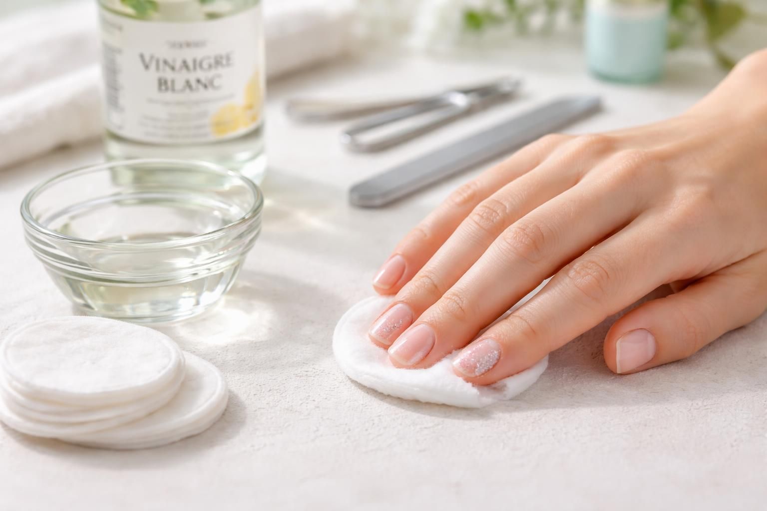 Enlever le vernis semi-permanent avec du vinaigre blanc : Le guide ultime pour des ongles sains
