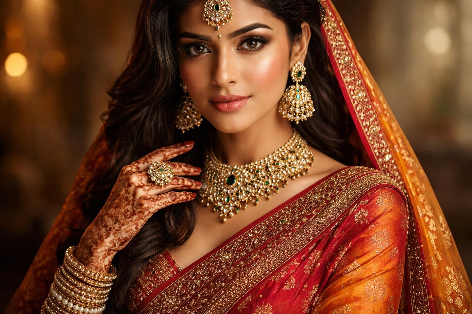 Les accessoires indispensables pour sublimer une indienne en sari