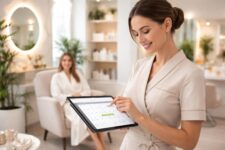 découvrez un soin beauté avec prise de rendez-vous rapide et fluide grâce à notre tablette tactile innovante pour une expérience client optimisée.