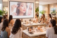 découvrez nos tutos beauté pour utiliser un écran de projection et animer efficacement vos événements en boutique, captivez l'attention de vos clients avec des démonstrations visuelles attractives.