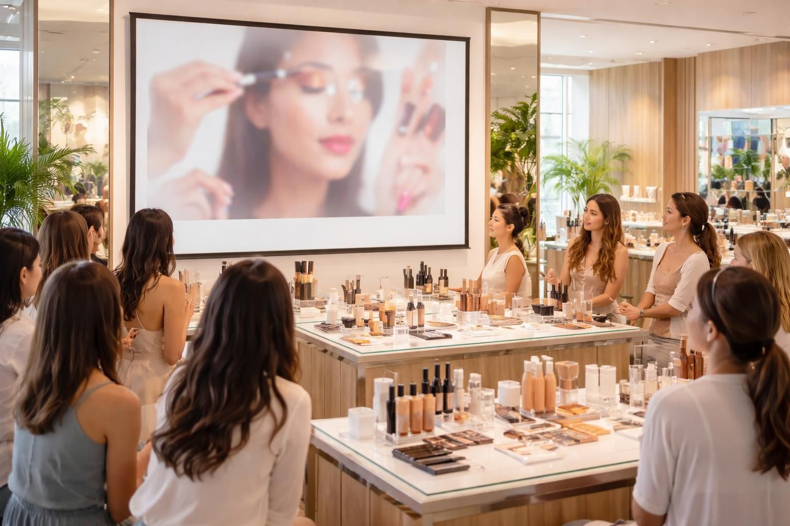 découvrez nos tutos beauté pour utiliser un écran de projection et animer efficacement vos événements en boutique, captivez l'attention de vos clients avec des démonstrations visuelles attractives.