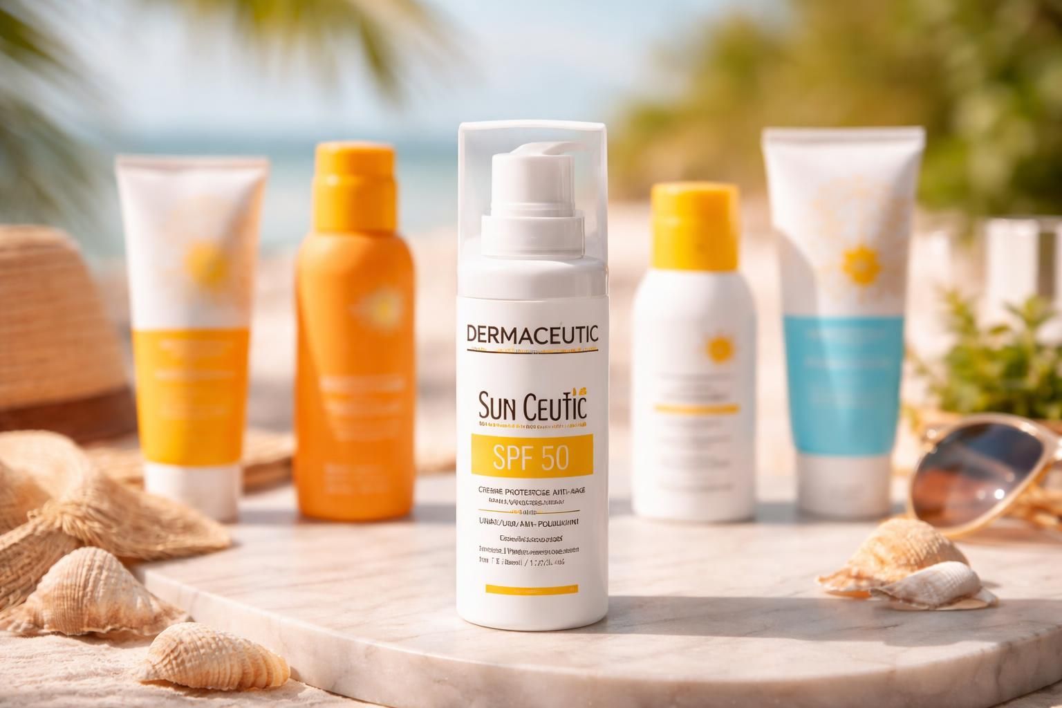 Comparatif des produits solaires : le Dermaceutic Sun Ceutic 50 face à la concurrence