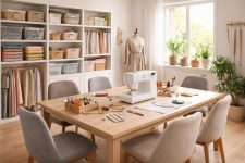 découvrez nos conseils pratiques pour aménager un atelier de couture fonctionnel, optimisant l'espace et facilitant votre créativité.