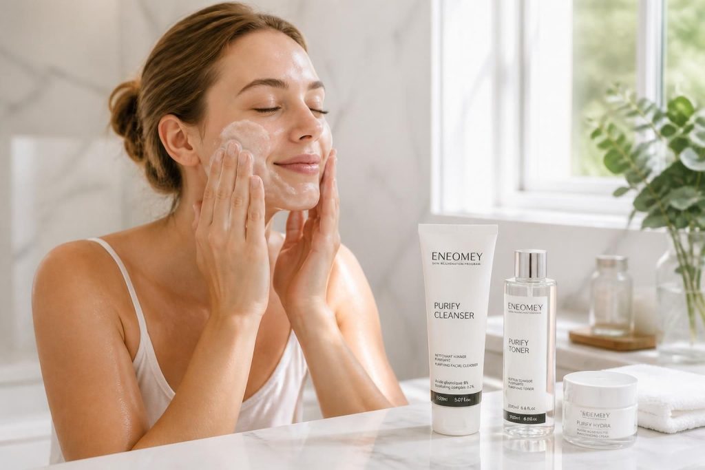 Les routines de soins idéales avec le Eneomey Purify Cleanser en vedette